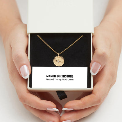 March Birthstone Necklace